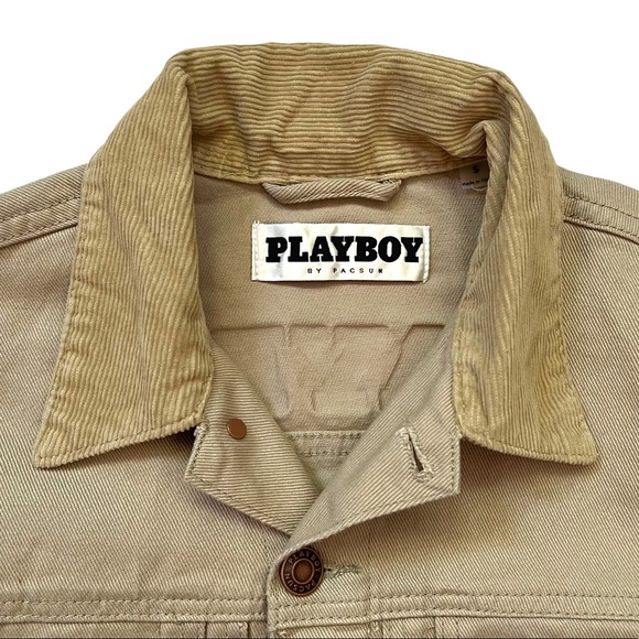 PLAYBOY x PACSUN Pumice Stone Vintage Fit Denim Jacket Size Men’s S, M - Picture 5 of 11